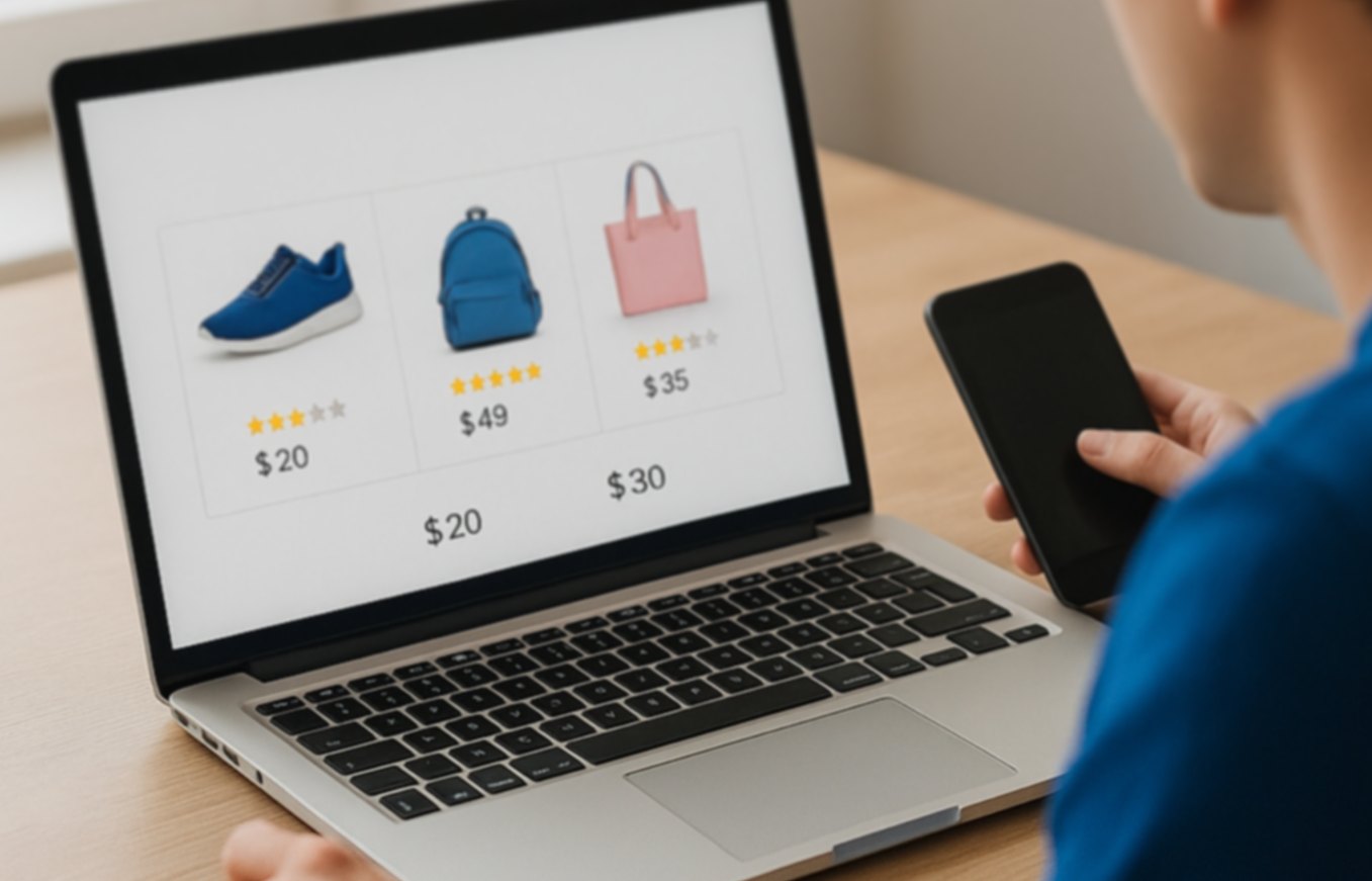 Digital workflow with e-commerce dashboards